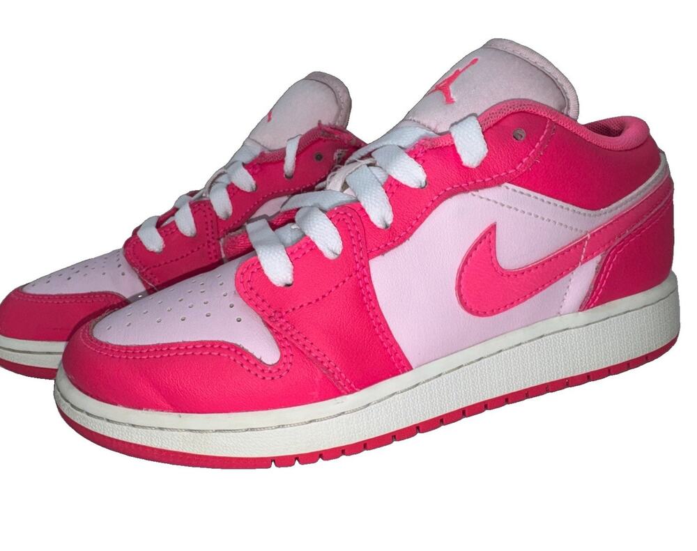 Nike Air Jordan 1 Low Retro Youth 4 Pink Foam/Summit White/Hyper Pink Leather